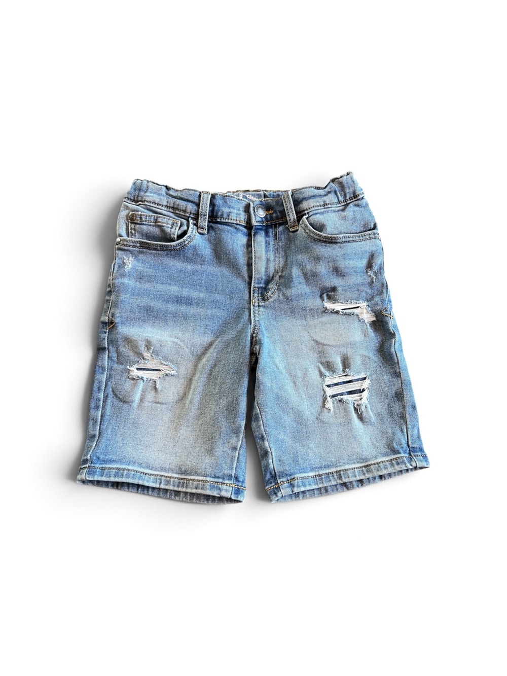 Art Class Boys Distressed Denim Bermuda Shorts Size 8 - Picture 2 of 6